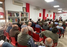 Asamblea extraordinaria celebrada este viernes en el PSOE de Jaén.