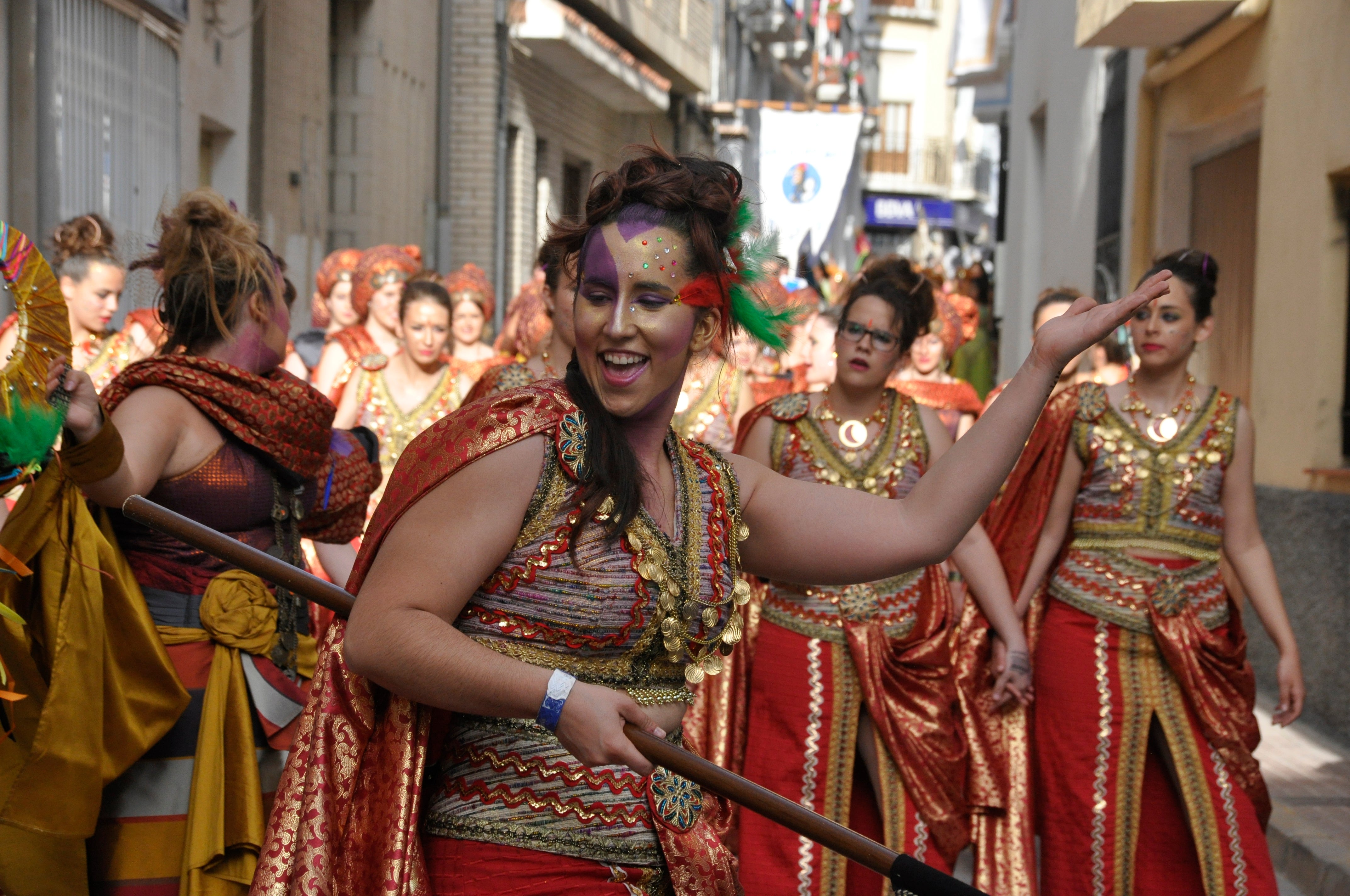 Desfile en Cúllar, en una foto de archivo.