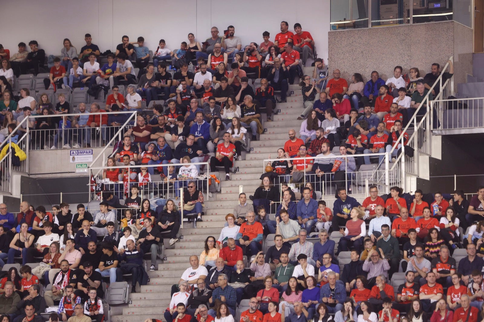 Encuéntrate en la grada durante el Covirán Granada - Breogán