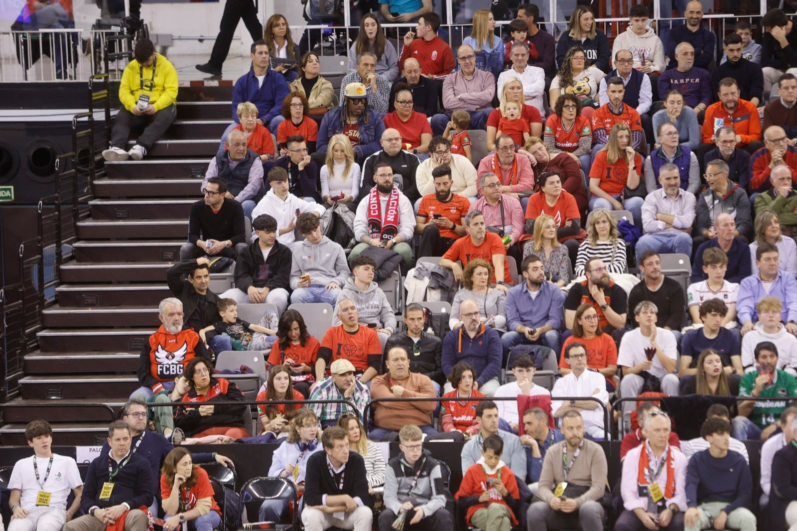 Encuéntrate en la grada durante el Covirán Granada - Breogán
