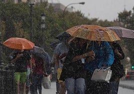 Avisos por «fuertes tormentas», granizo y nevadas en Andalucía.