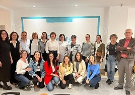 Asistentes a la conferencia del Colegio de Farmacéuticos de Almería.