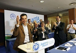 Juana Moreno, en un acto del Partido Pupular.