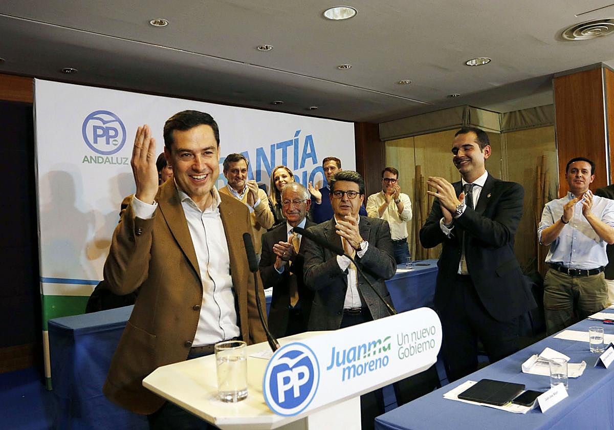 Juana Moreno, en un acto del Partido Pupular.