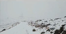 Imagen de la nevada caída en la Sierra de Gádor.