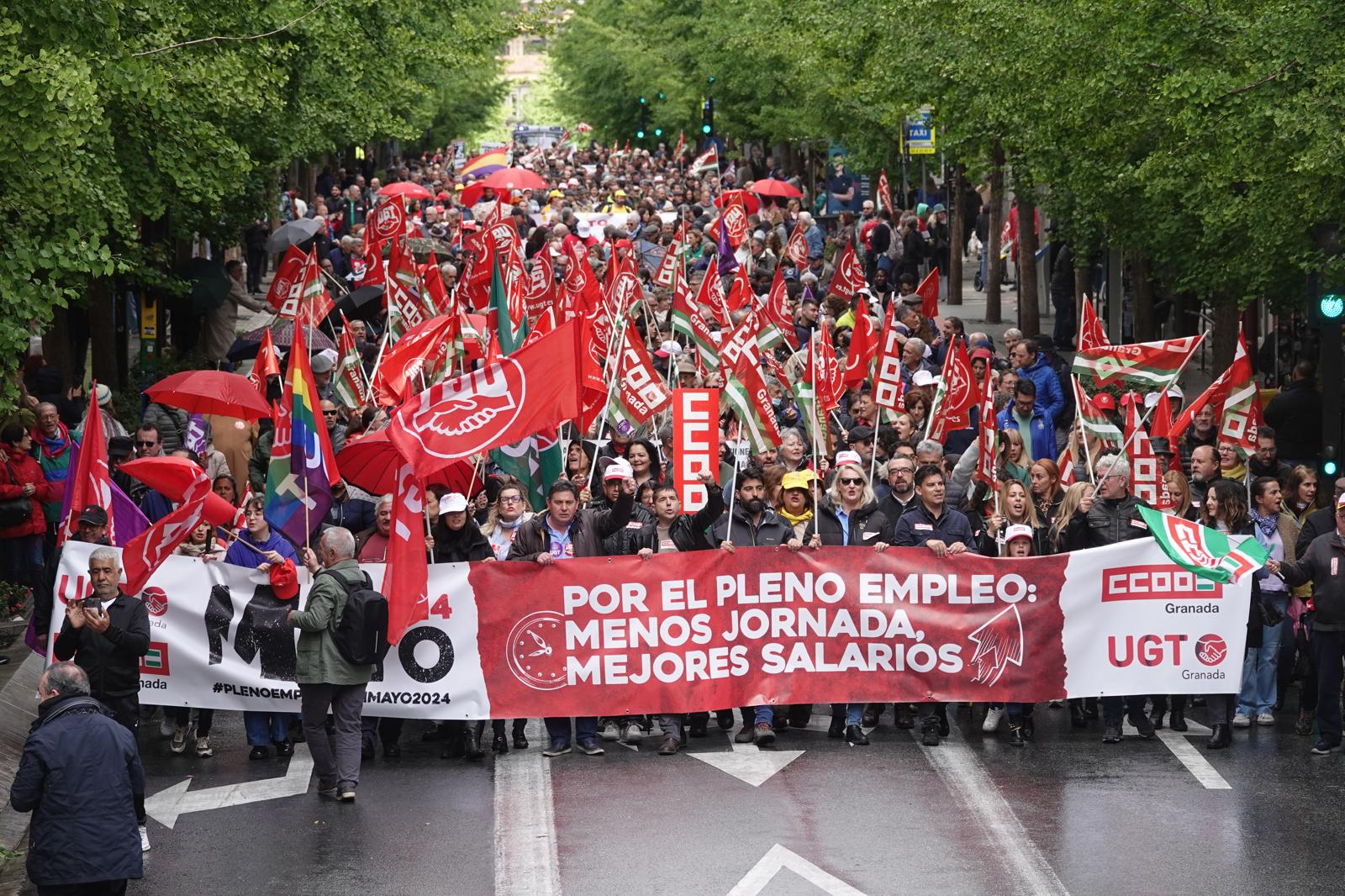 Las imágenes de una Primero de Mayo marcado por la lluvia