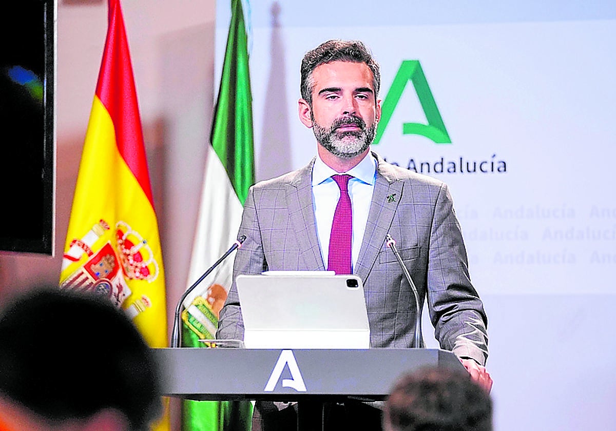 Ramón Fernández-Pacheco, portavoz de la Junta de Andalucía.