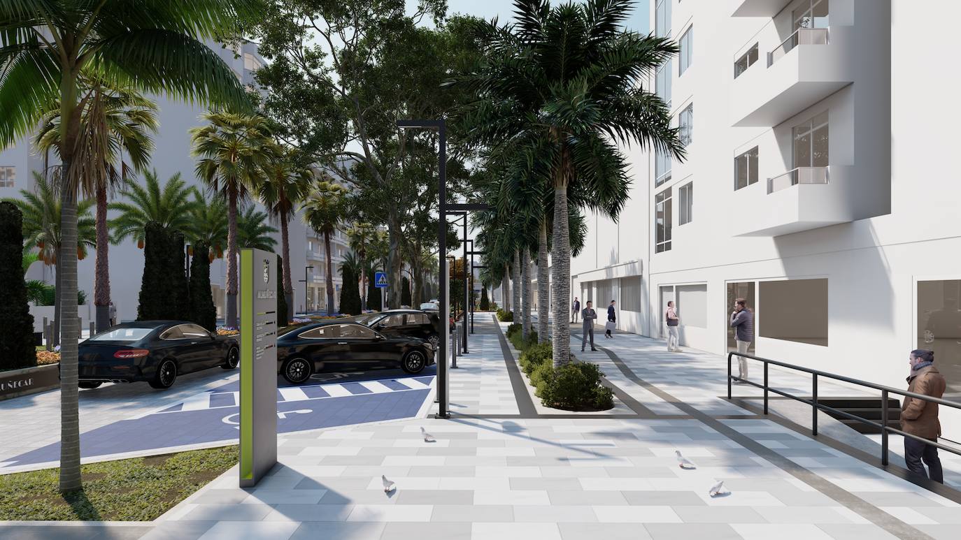 La remodelación completa de la arteria principal de Almuñécar, en imágenes