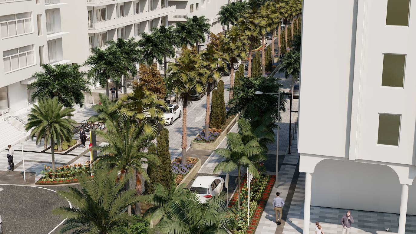 La remodelación completa de la arteria principal de Almuñécar, en imágenes