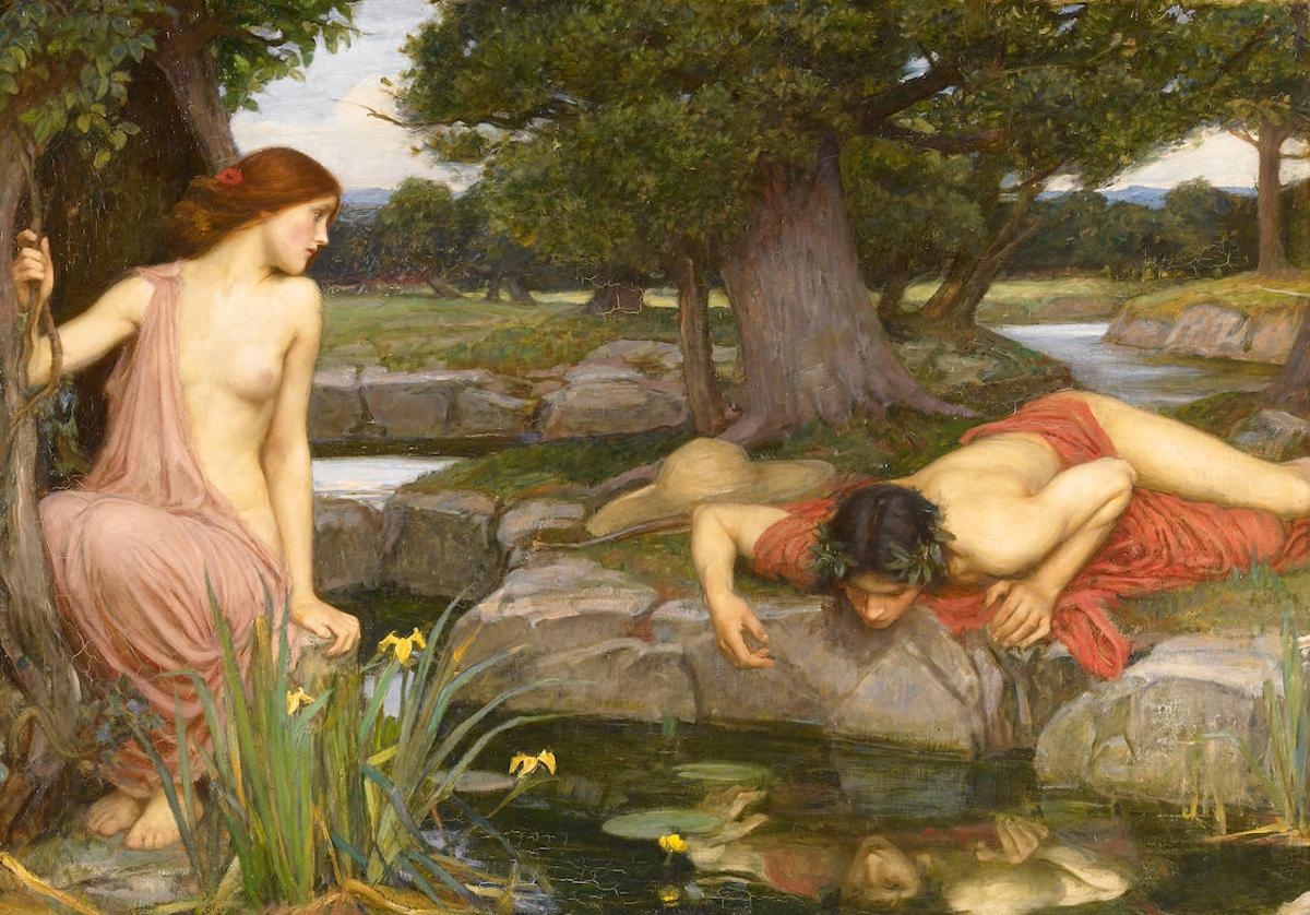 Eco y Narciso de John W. Waterhouse.