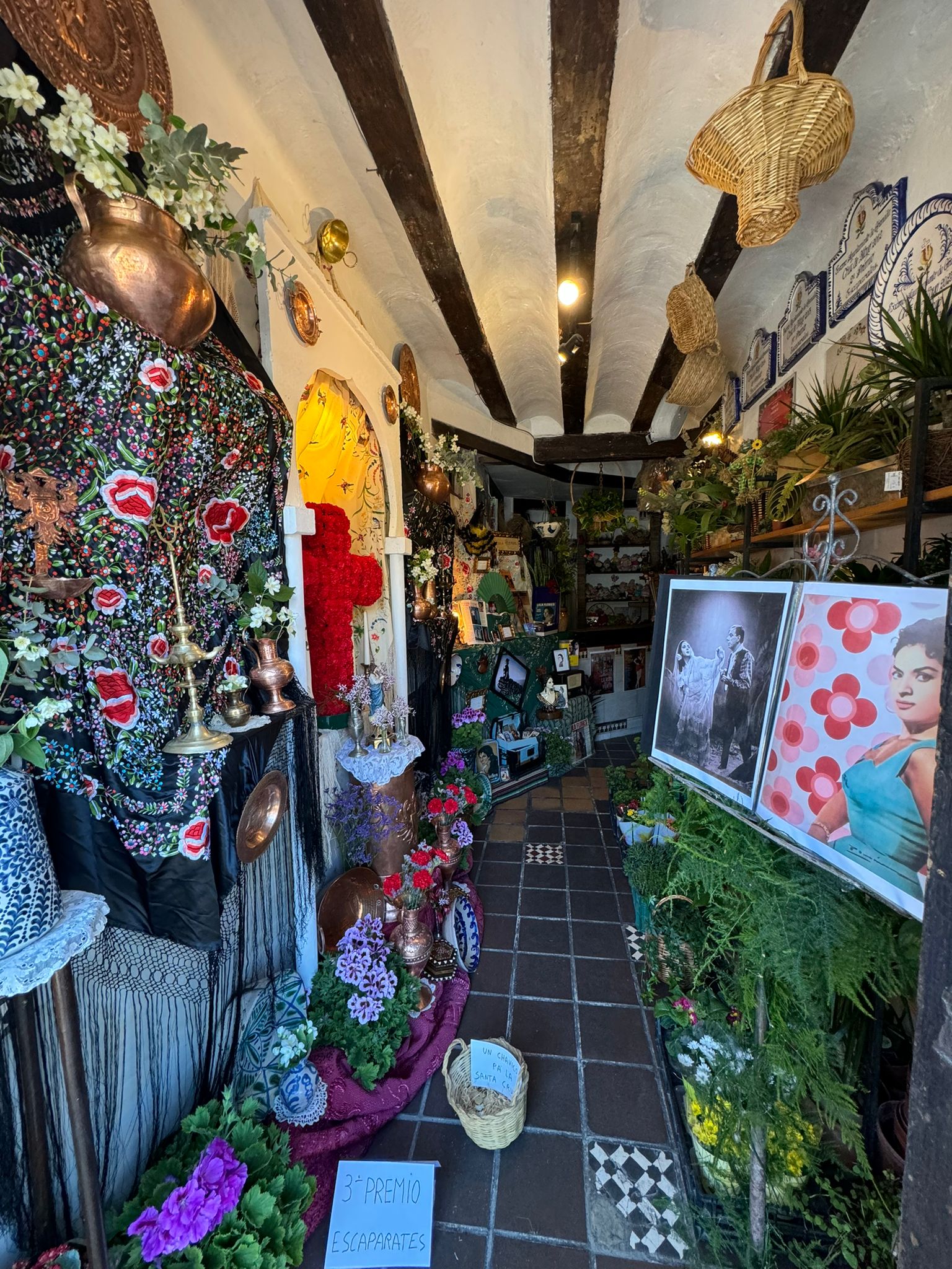 Las cruces en las calles, patios y escaparates de Granada