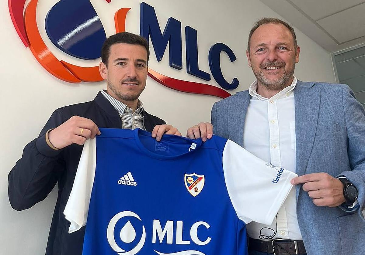 Rafael Perales y Luis Vera durante la presentación del nuevo proyecto de cantera.