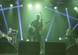 Un concierto de Los Planetas, en 2017, con Eric Jiménez, Jota y Banin.