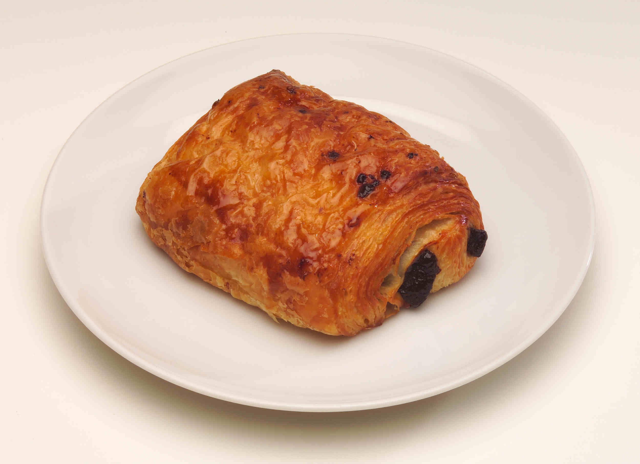 Una napolitana de chocolate.