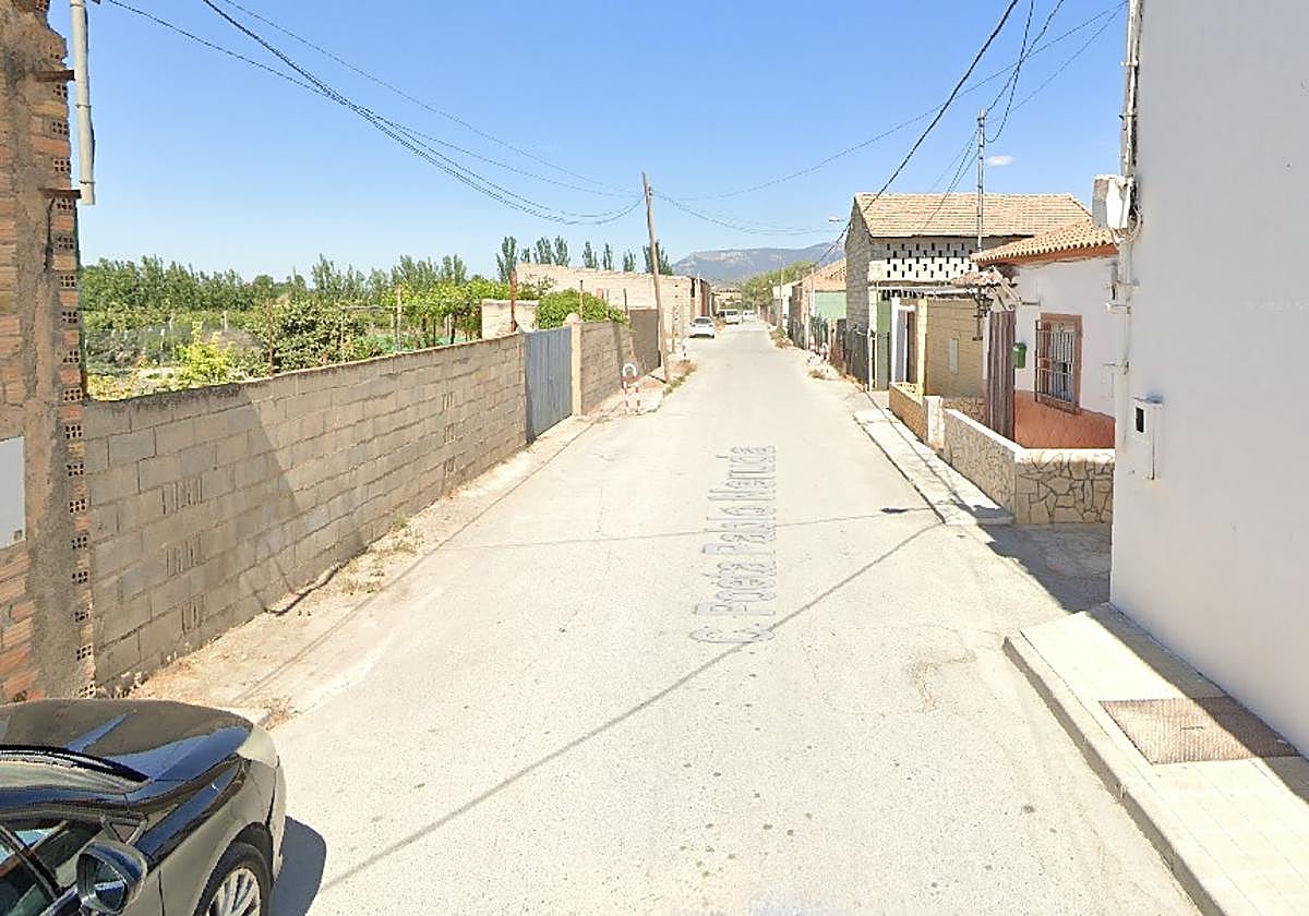 Calle de Fuente Vaqueros donde se produjo el incidente