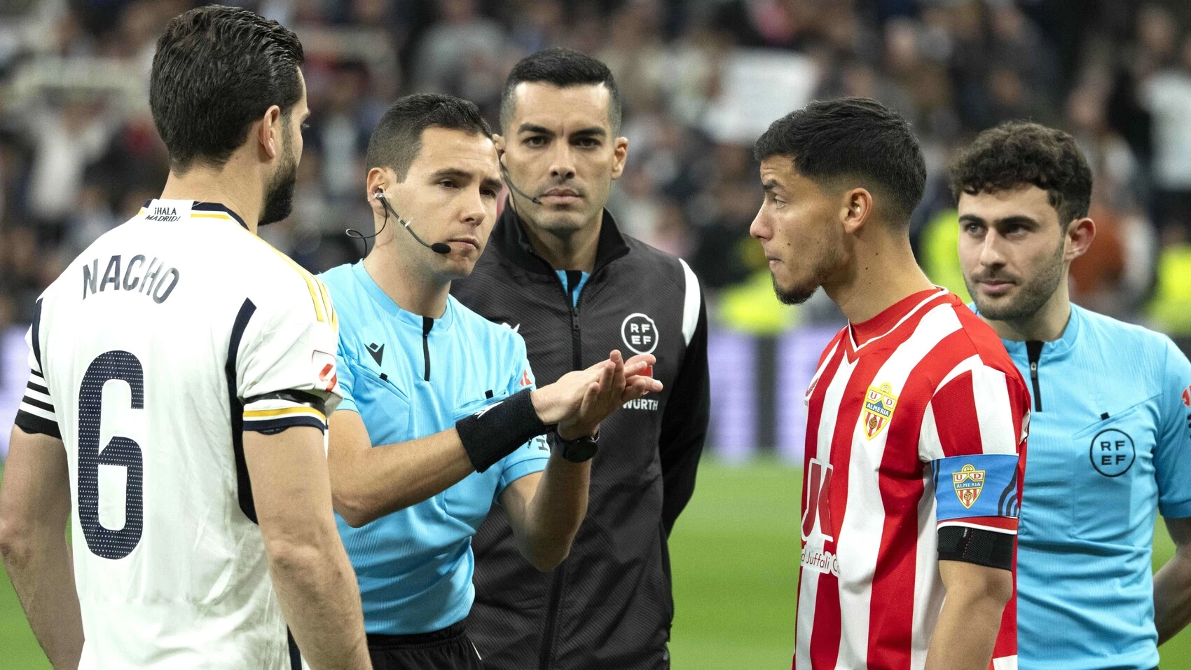 Hernández Maeso en el Bernabéu.