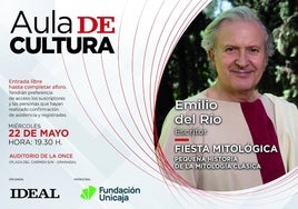 Emilio del Río en el Aula de Cultura de IDEAL