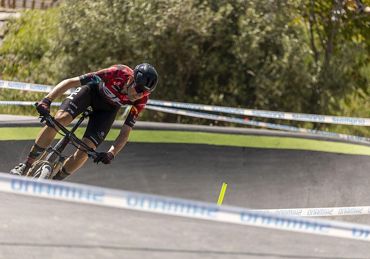 David Valero, en la parte de circuito de la prueba.