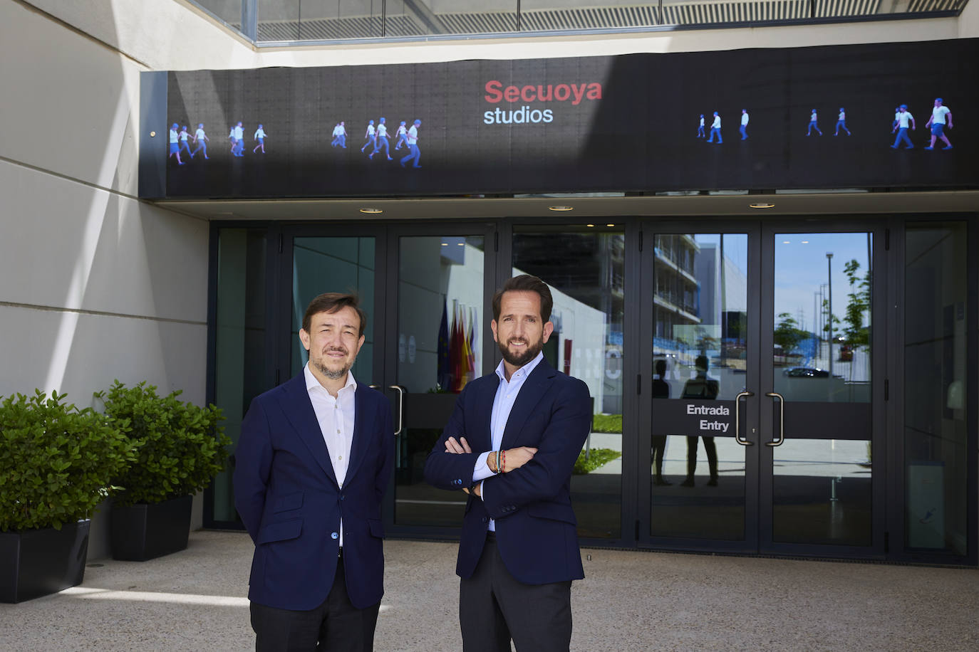 El director general y el presidente ejecutivo de Secuoya Content Group, empresa granadina que cotiza en el BME Growth desde 2011.