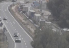 A-92N en Guadix, donde ha ocurrido el accidente.