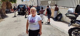 Nuria Fernández, una de las okupas en Almuñécar.