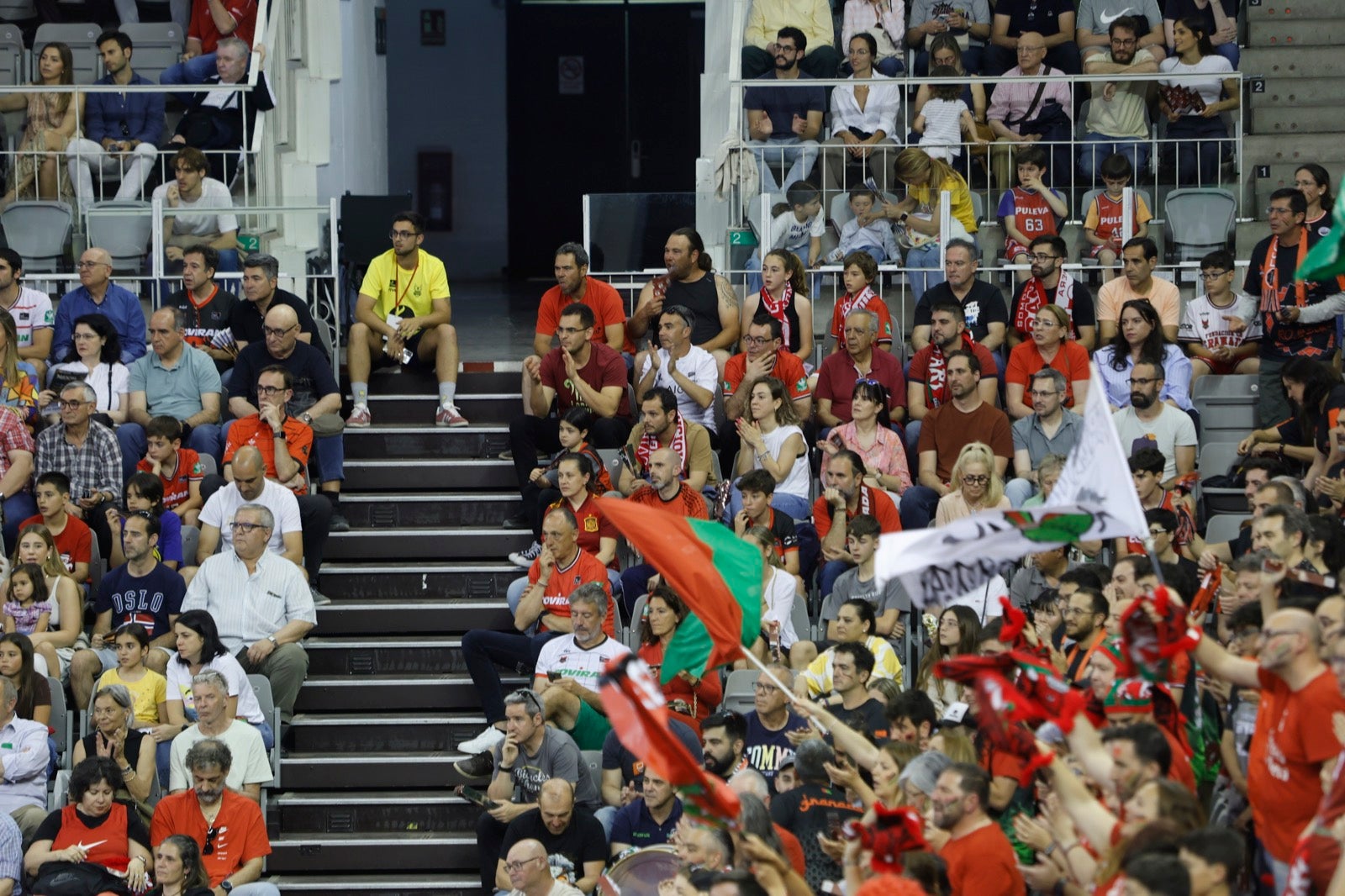 Encuéntrate en la grada durante el Covirán Granada - Gran Canaria