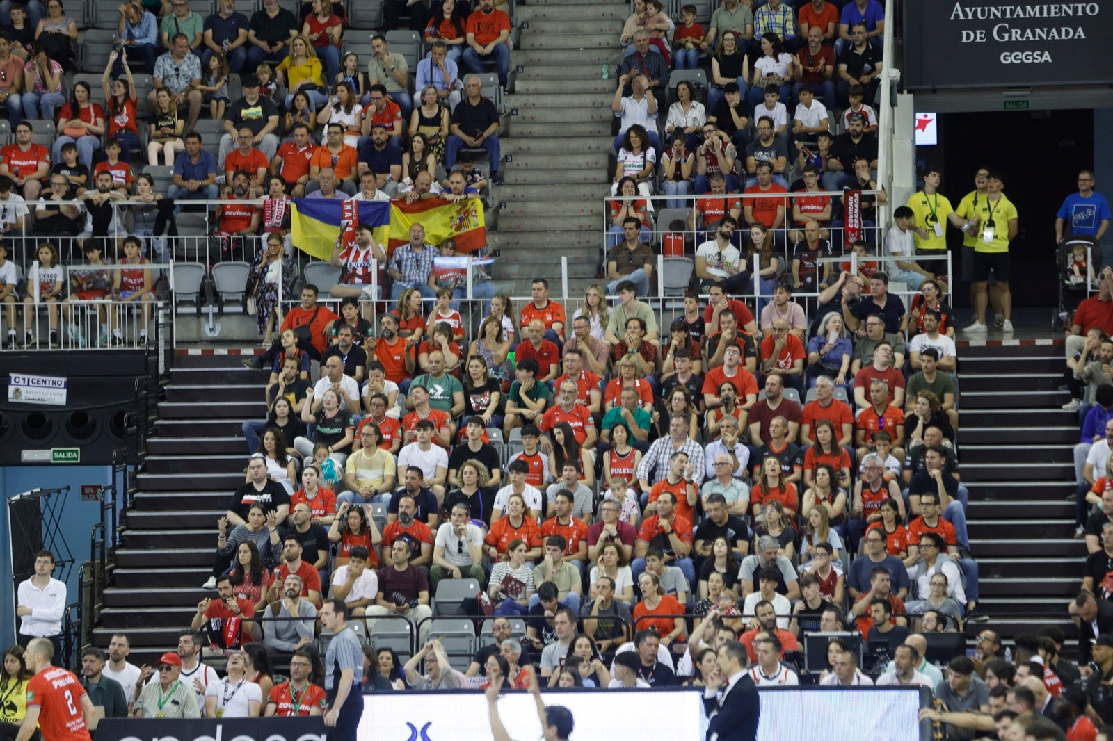 Encuéntrate en la grada durante el Covirán Granada - Gran Canaria