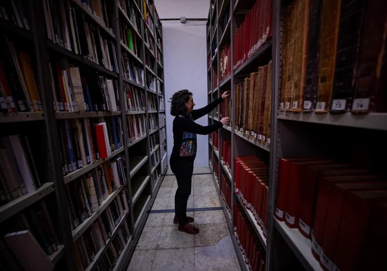 Entre el polvo de los libros viejos se guardan los libros que contienen todos los boletines oficiales de la provincia, que ahora se están digitalizando.