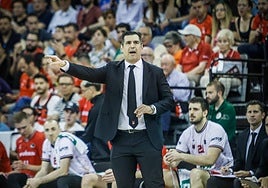 Pablo Pin, durante el partido.