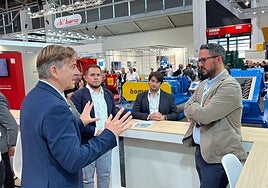 El diputado de Medio Ambiente, Antonio Mancilla, y el diputado de Obras Públicas José Ramón Jiménez, visitan la IFAT Múnich.