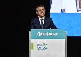 Eduardo Baamonde, en su discurso ante la asamblea general.