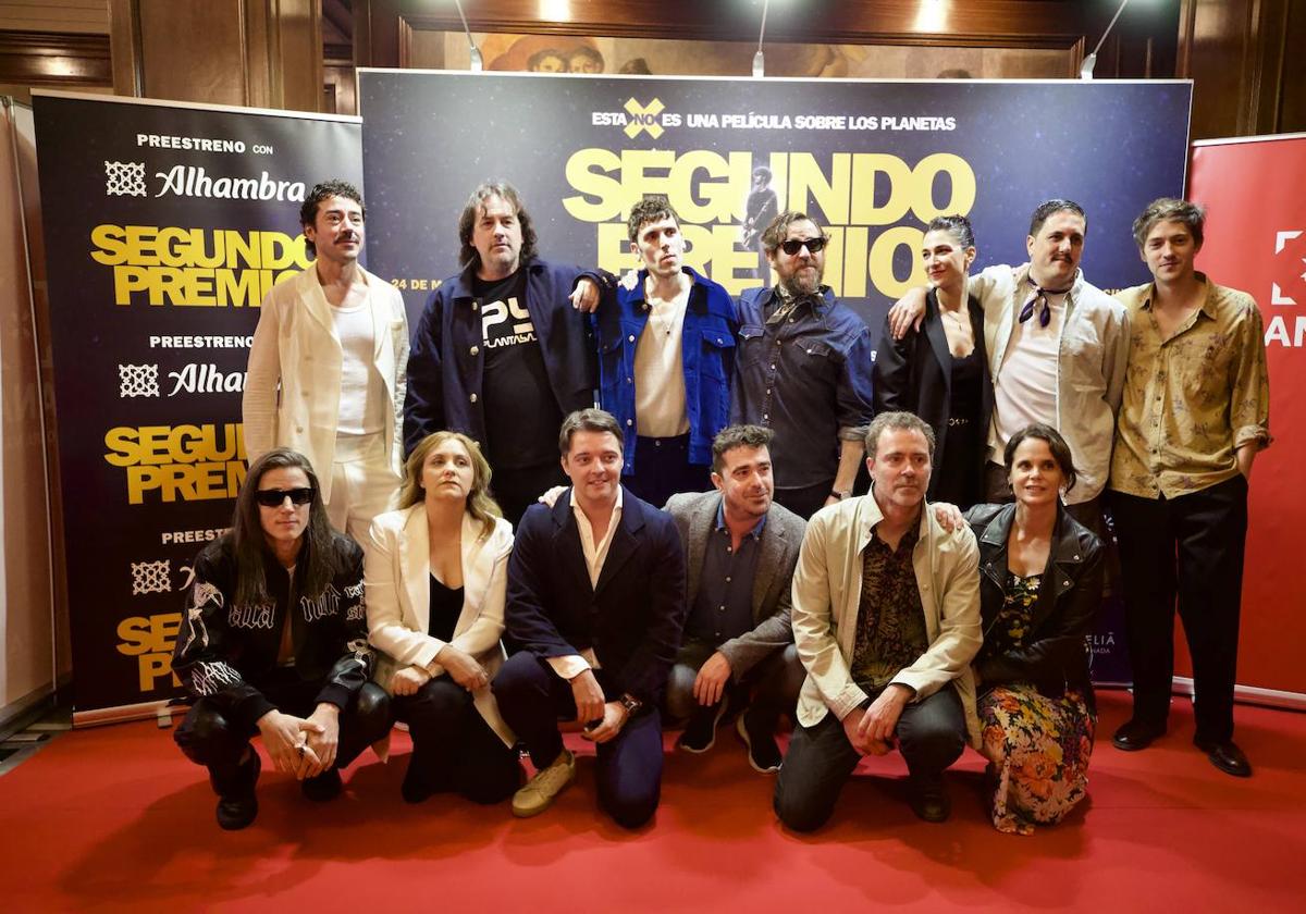 En el preestreno de 'Segundo Premio', en el teatro Isabel la Católica.