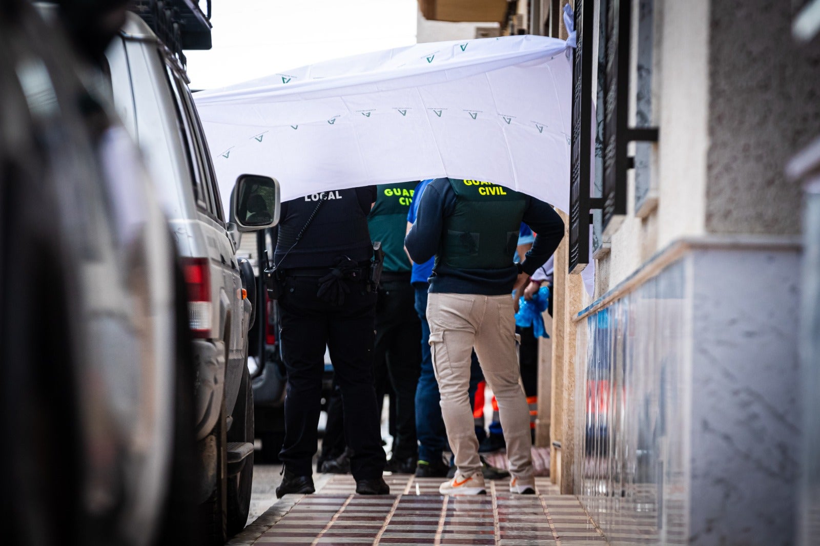 La consternación de Huétor Tájar tras el crimen, en imágenes