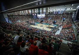 Lleno del Palacio de los Deportes, por afición el baloncesto granadino debería crecer mucho más.
