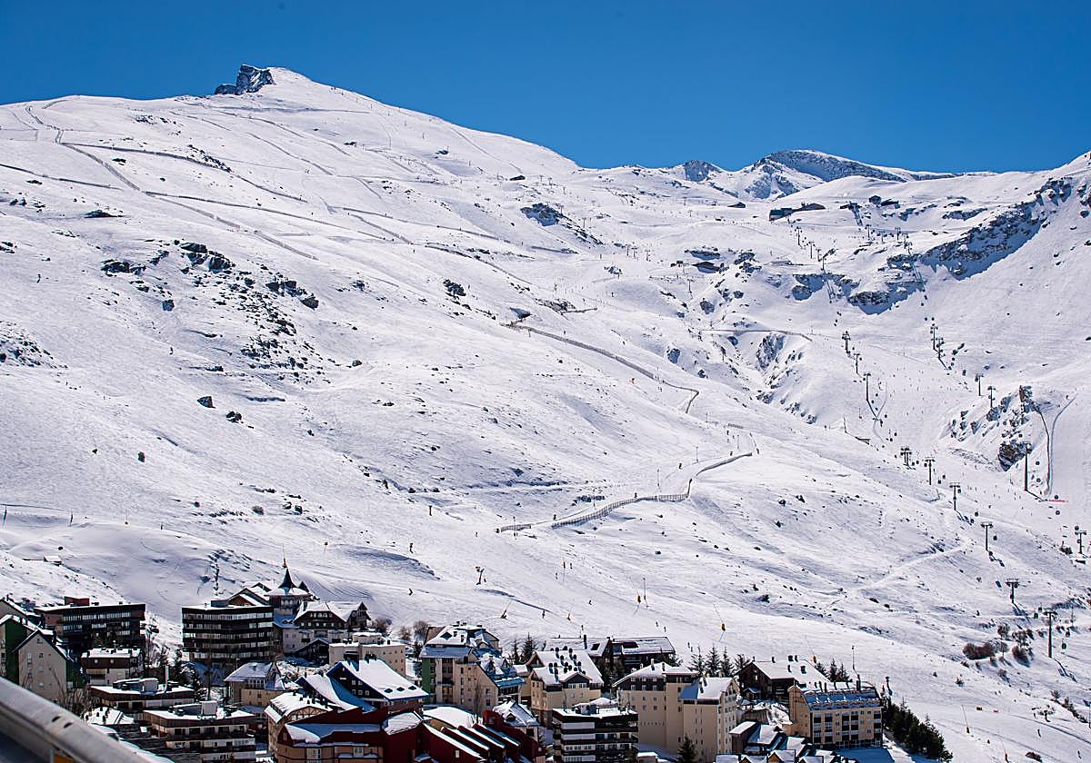 La panorámica de Sierra Nevada y Pradollano.