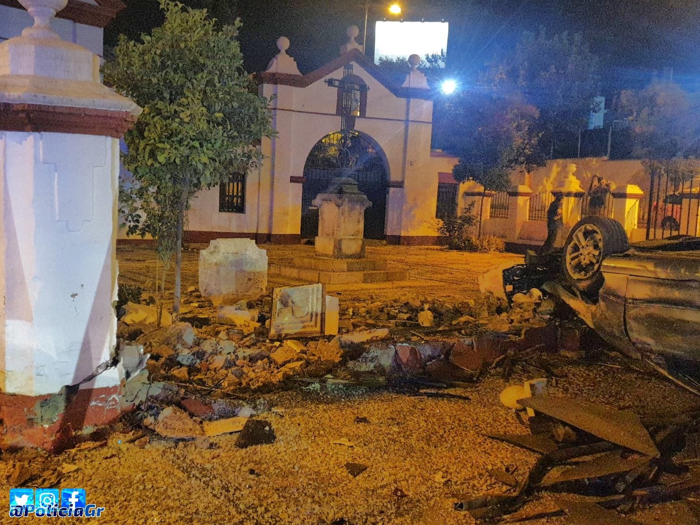 Las imágenes de la parroquia de San Isidro tras el destrozo