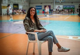 Marina Gea, durante la fase de ascenso a la Liga Femenina 2.