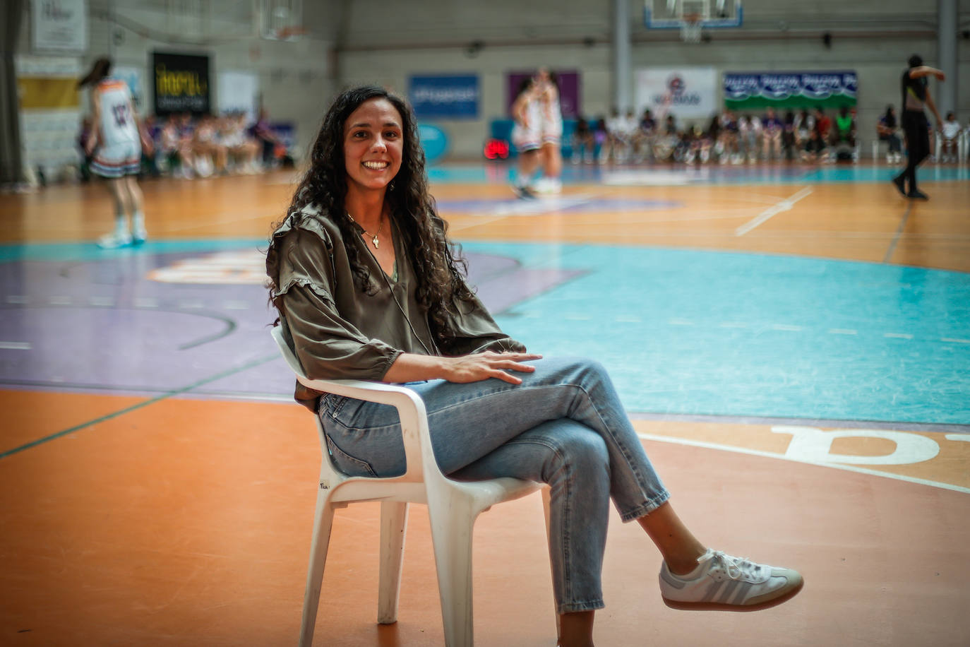 Marina Gea, durante la fase de ascenso a la Liga Femenina 2.