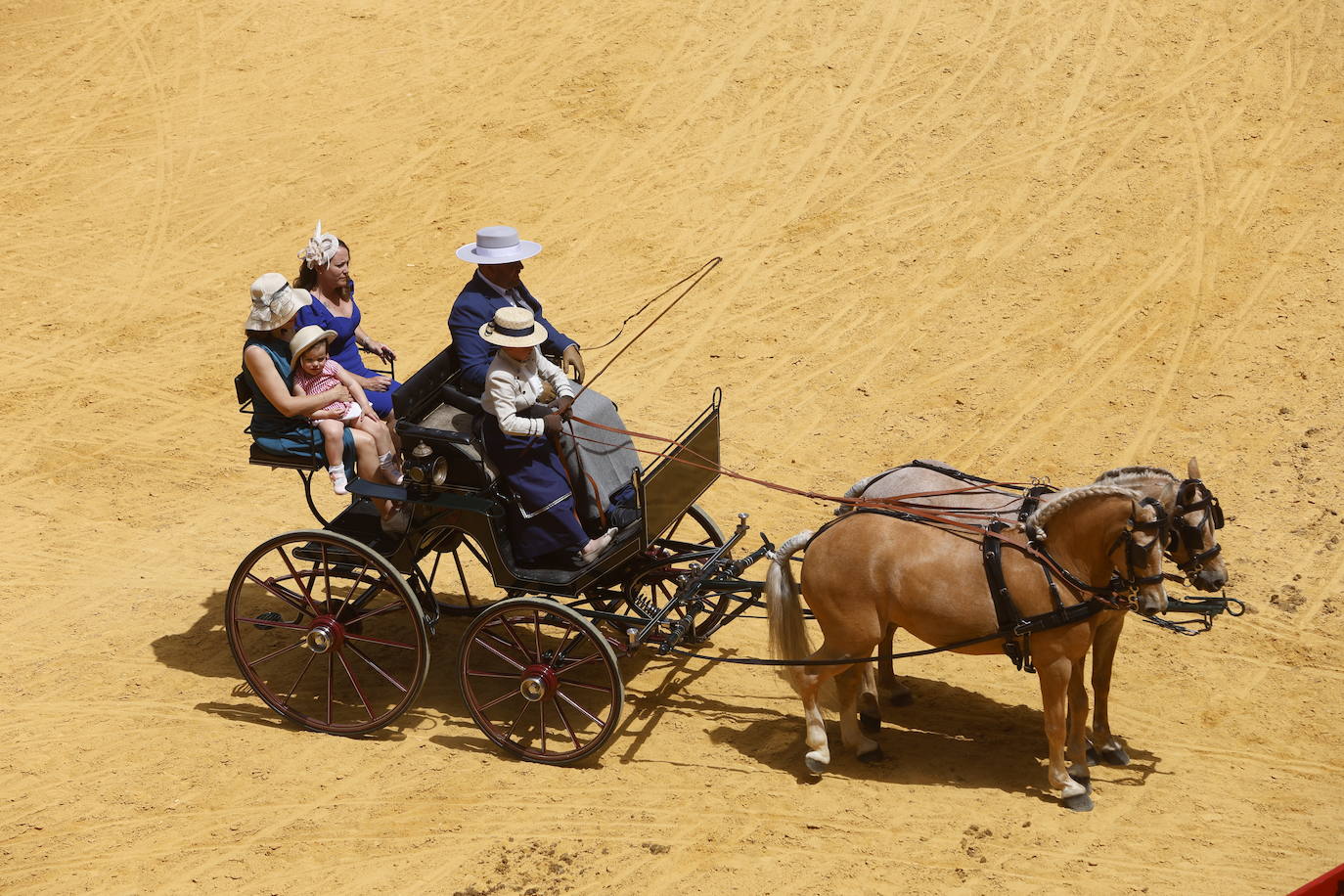 Espectaculares imágenes de los enganches en la plaza de toros de Granada