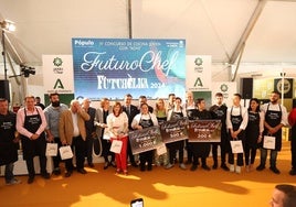 Entrega de premios del concurso gastronómico.