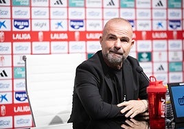 Paco López, en rueda de prensa.