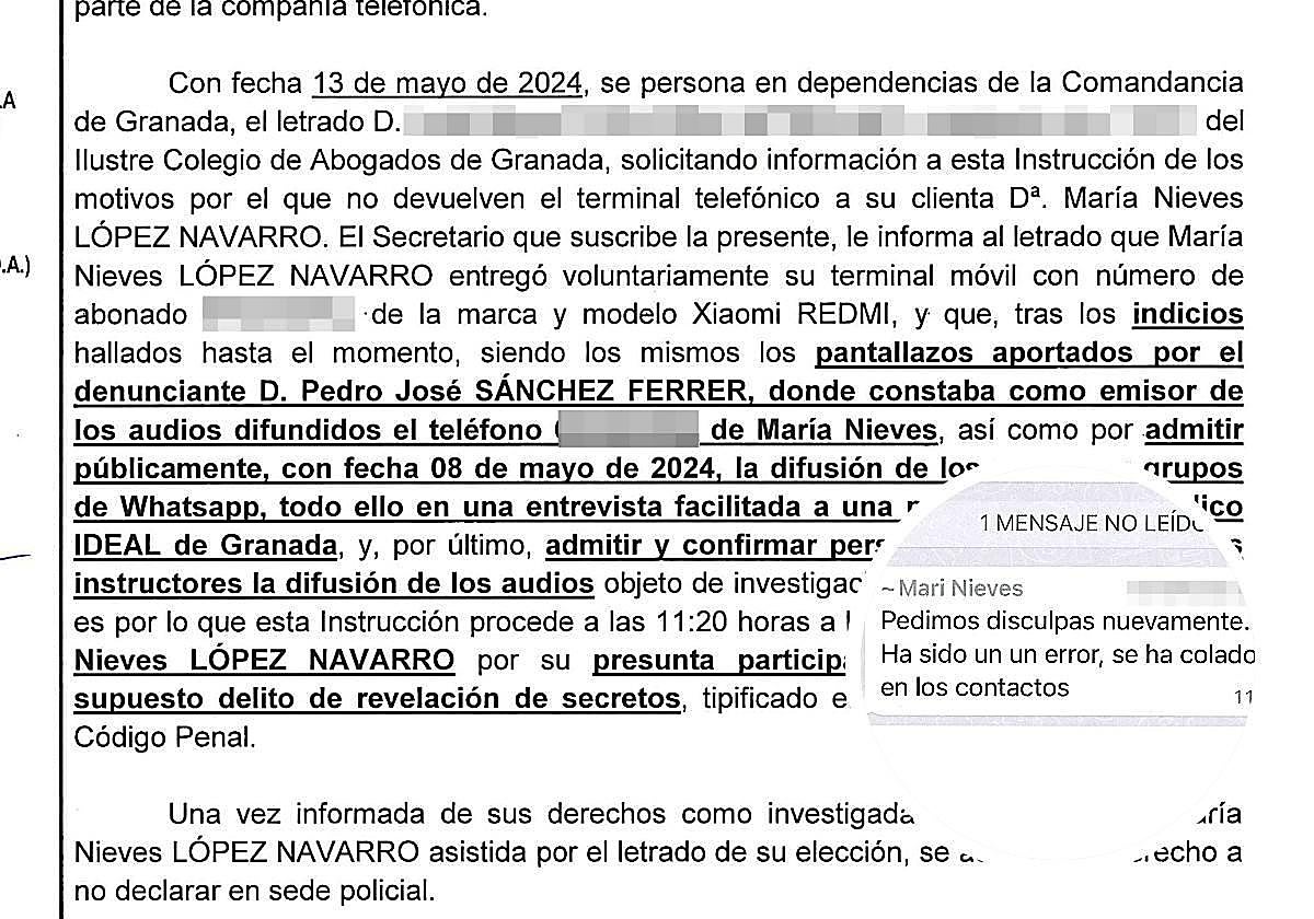 La líder de IU en Láchar, investigada como presunta autora de un delito de revelación de secretos