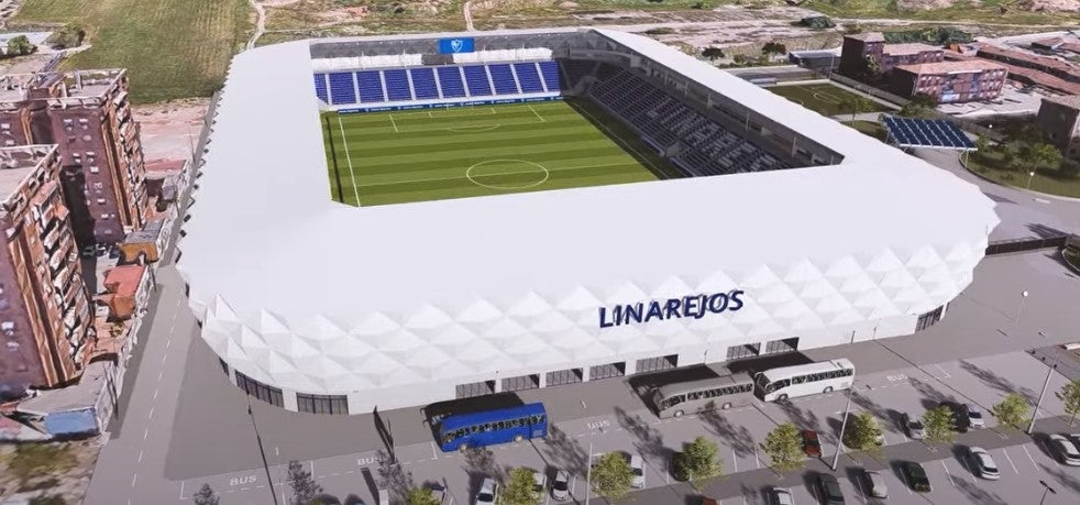 Imagen de nuevo estadio de Linarejos.