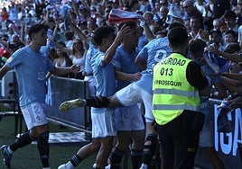 Éxtasis del Celta Fortuna con el gol de Pablo Durán en el descuento.