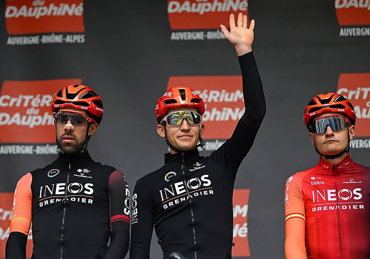 Carlos Rodriguez, a la izquierda, antes de tomar la salida.