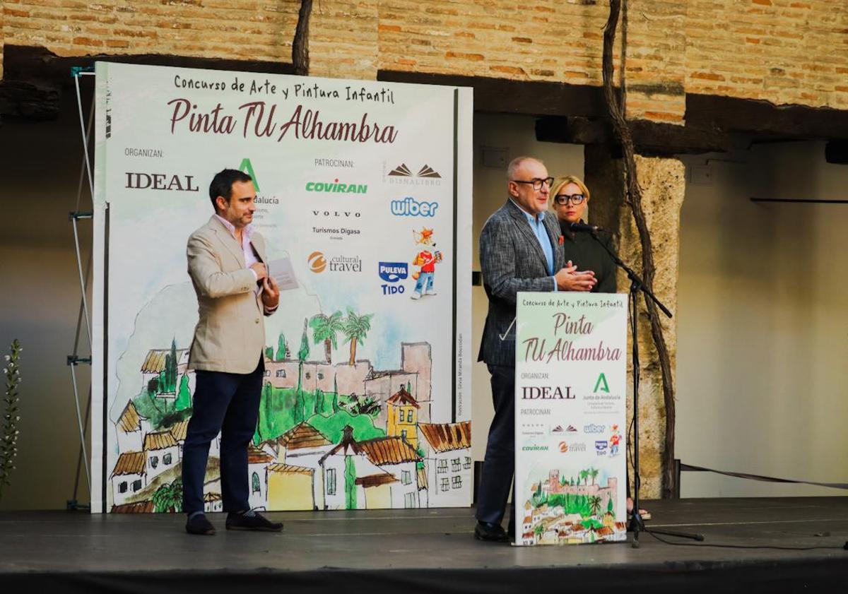 Imagen principal - Presentación de la exposición 'Pinta tu Alhambra'.