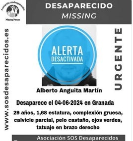 Cartel de la desaparición elaborado por SOS Desaparecidos.