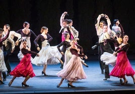 El Ballet Nacional hizo gala de una excelente compenetración durante toda la noche.