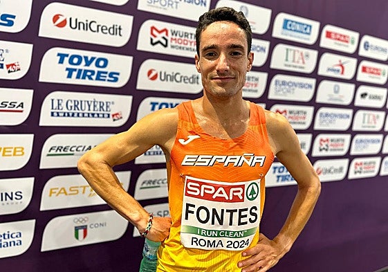 Ignacio Fontes, decepcionado tras correr la final del Campeonato de Europa.