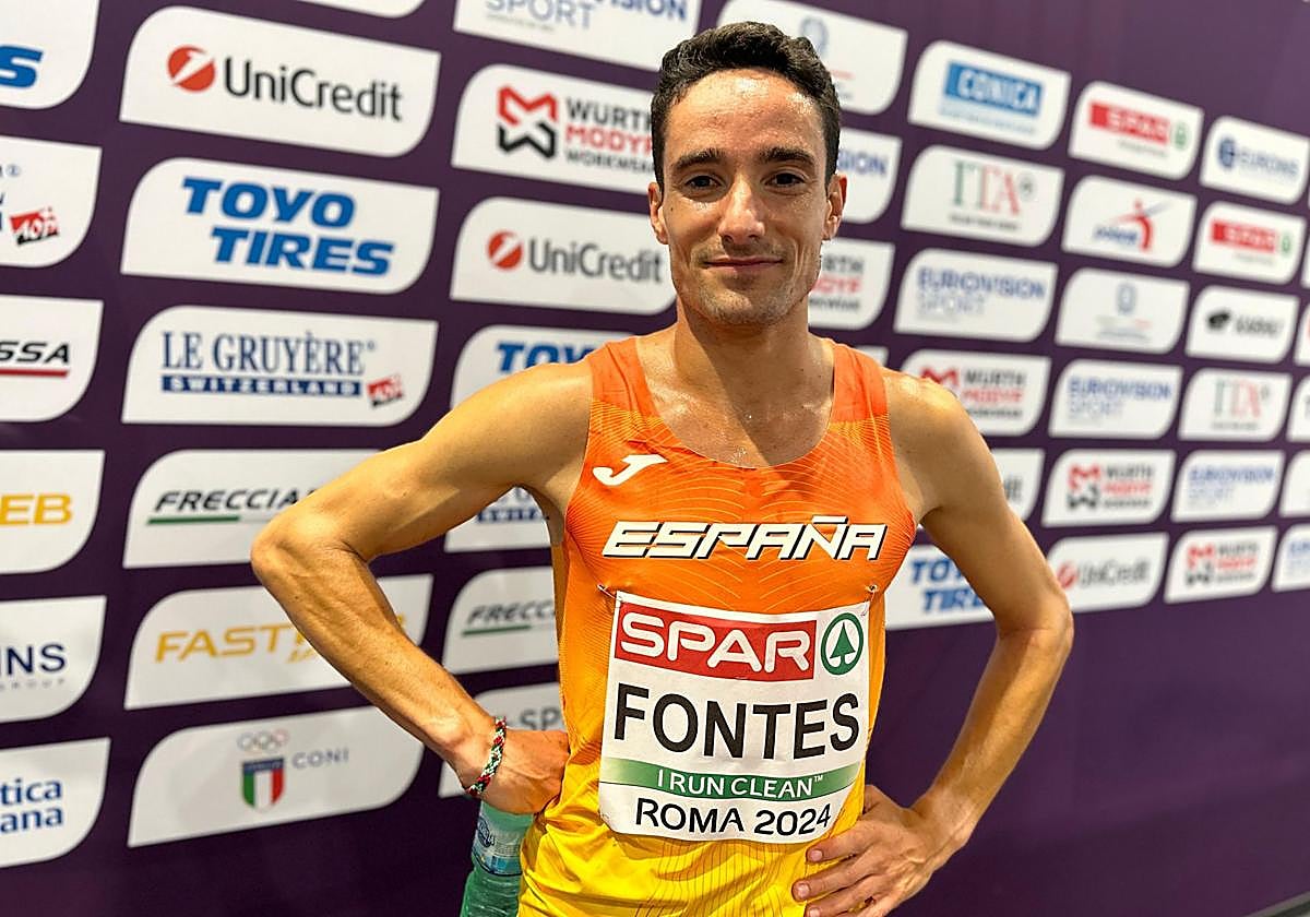 Ignacio Fontes, decepcionado tras correr la final del Campeonato de Europa.